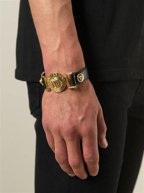 mens versace bracelet|versace necklace for men.